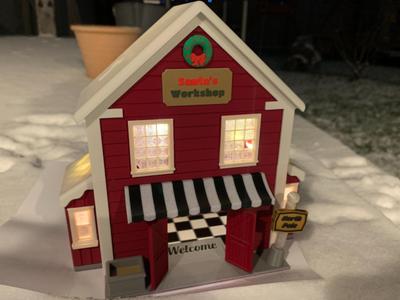 Santa's Workshop at the North Pole Diorama Setting