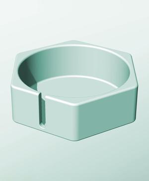 CH162-60-S Modular stacking slotted container for home decor