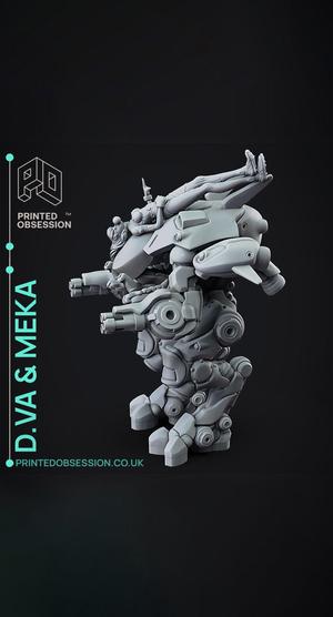 Dva and Meka - Overwatch - Fan Art