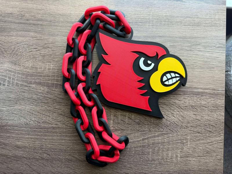 Louisville Cardinals Oversized Necklace, Pendant