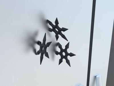 Shuriken Ninja Fridge Magnet