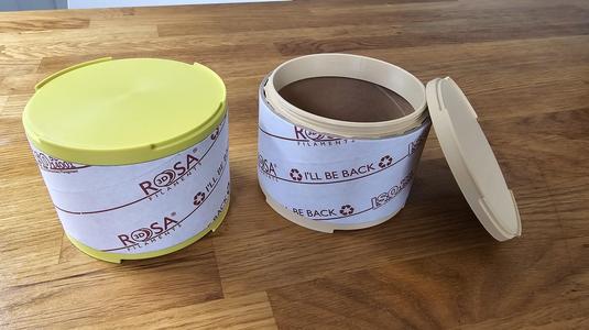 Stackable containers parts for ROSA3D refill core
