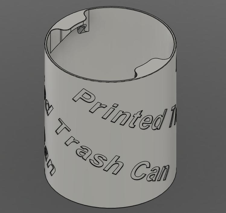 Printable Trash Can