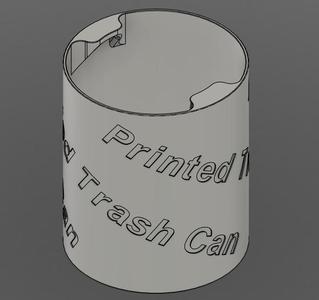 Printable Trash Can