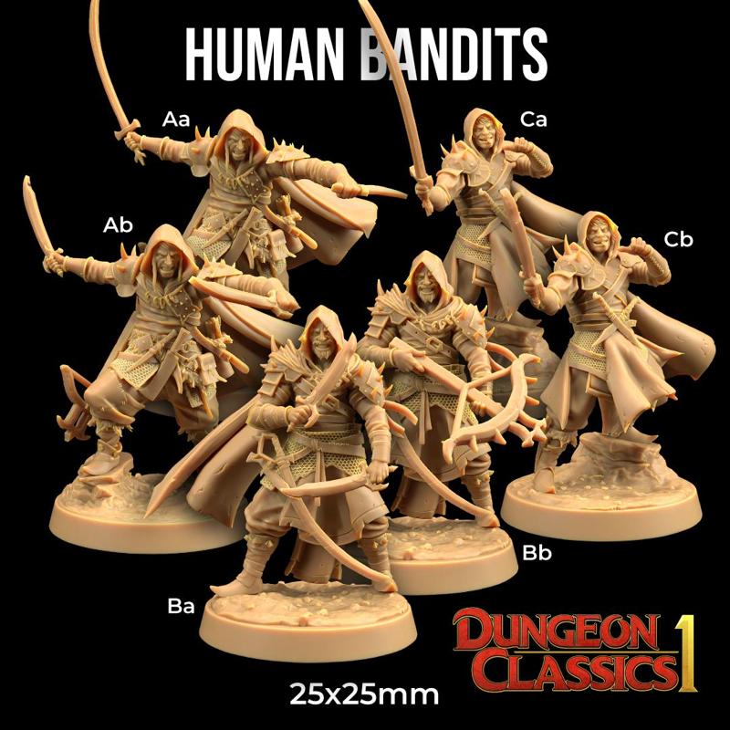 Human Bandits | PRESUPPORTED | Dungeon Classics
