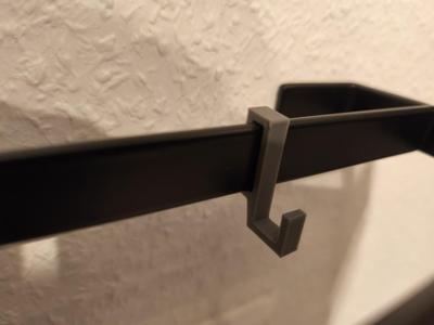 Ikea hook SKOGSVIKEN towel rail V2/ Haken für IKEA Handtuchstange V2