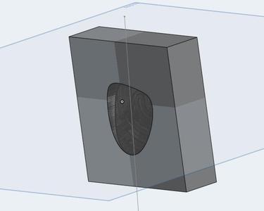 Print mold for rubber tip upgrade for BioTech finger prosthetic