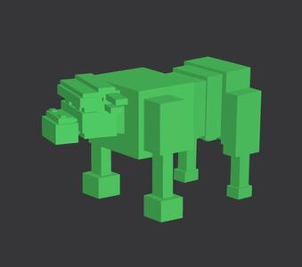 Pixelated Bull