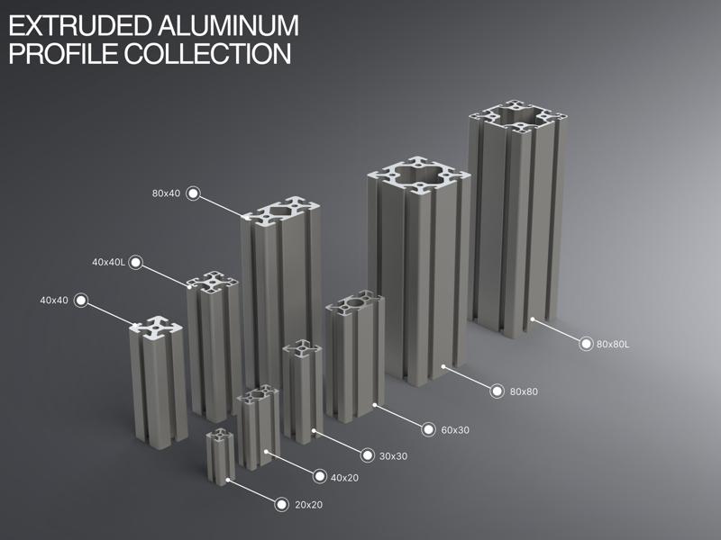 Extruded Aluminum Profile Collection