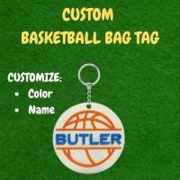 Basketball Name Keychain - Design 4