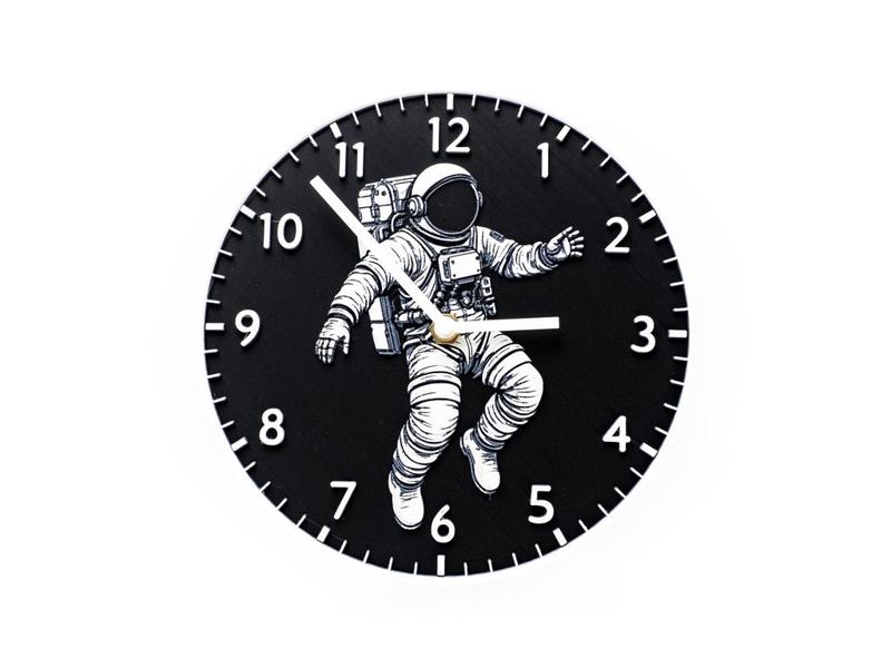 Floating Astronaut Wall Clock