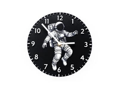Floating Astronaut Wall Clock