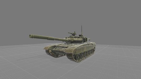Modern Battle Tank 3D Model