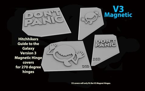 V3 Hitchhikers Guide Magnetic cover plate set for V3 270 degree hinge