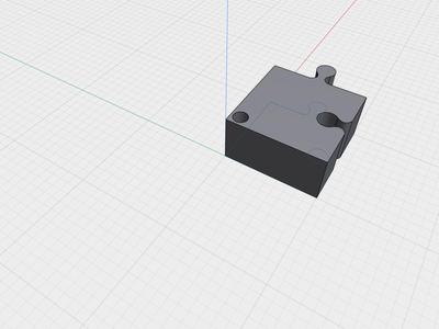 Puzzle piece keychain
