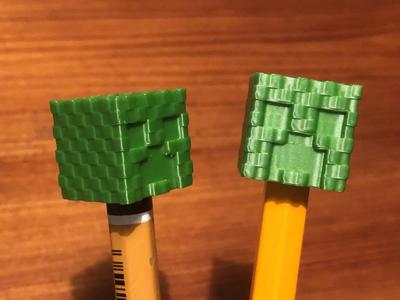 Creeper head pencil cover