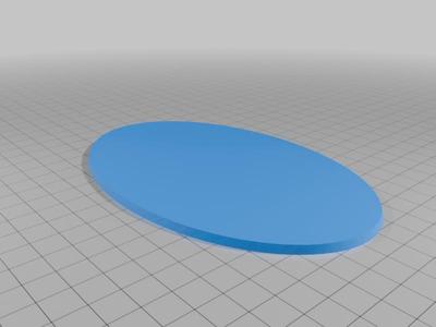 WARGAME OVAL BASE 150 X 95 mm
