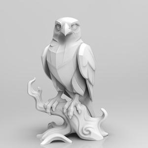 Mystical Falcon minimalist Sculpture