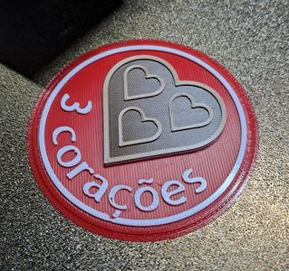 3 Corações Logo