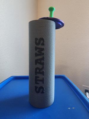 Straw Dispenser (Pringles Can Dimensions)