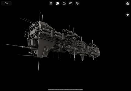 Babylon 5 Earth Force Zeus Class Heavy Base Cruiser Remix
