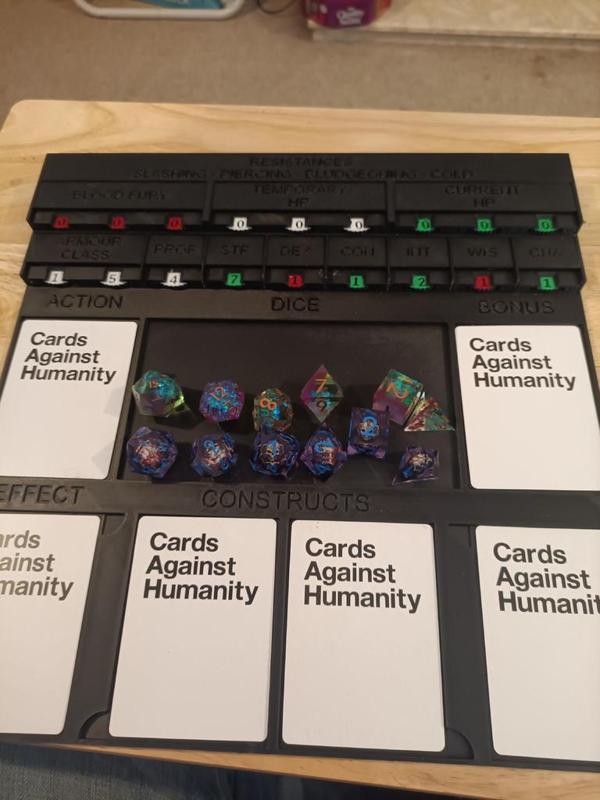 D&D Dice and Character Tray