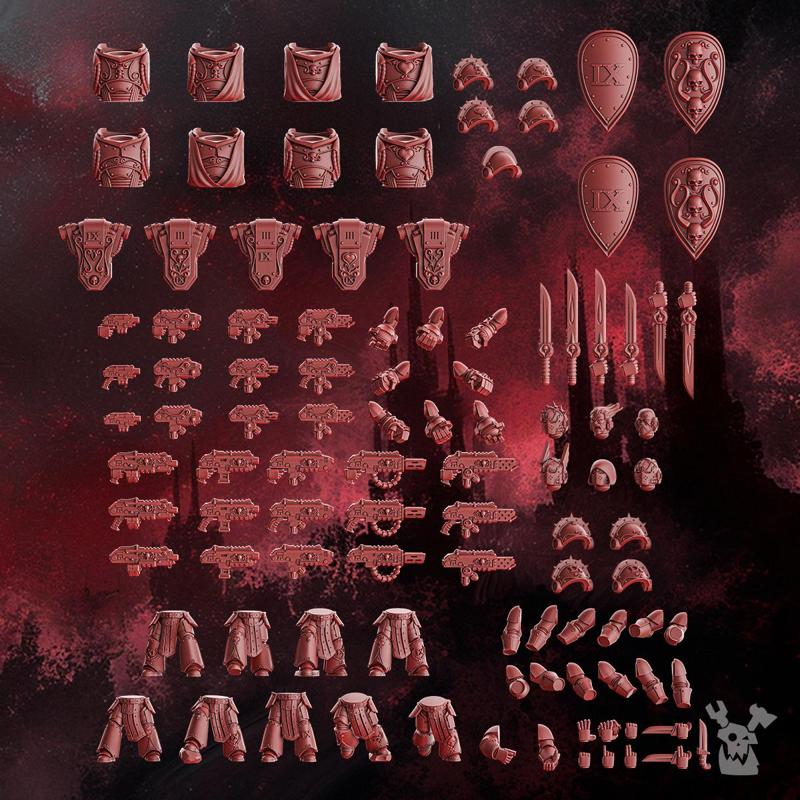 Crimson Wings Tactical Squad (build-kit & easy-to-build models)