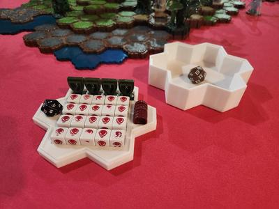 heroscape modular case - lid is dice tray   