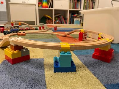 Minimalist Duplo - Brio, IKEA, Wooden Train adapter   