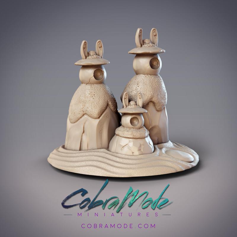 Rabbit Lamp Zen Garden Scatter Terrain