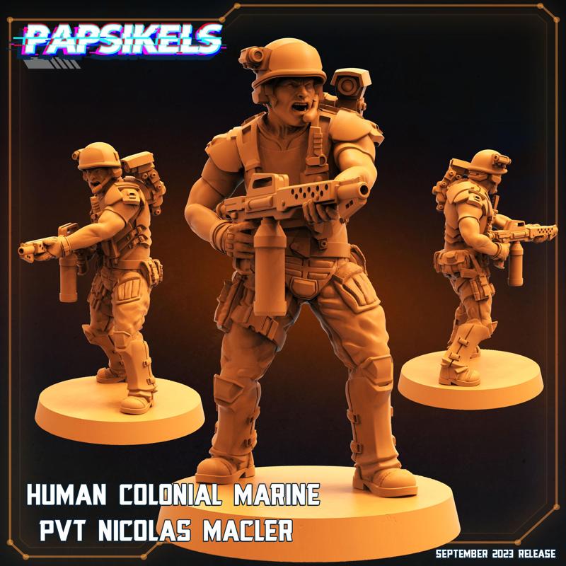 HUMAN COLONIAL MARINE PVT NICOLAS MACLER