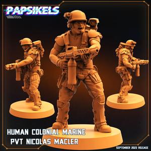 HUMAN COLONIAL MARINE PVT NICOLAS MACLER