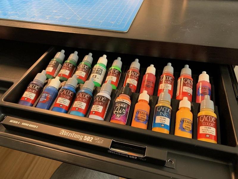 Paint Dropper Bottle - Modular Drawer Storage Rack