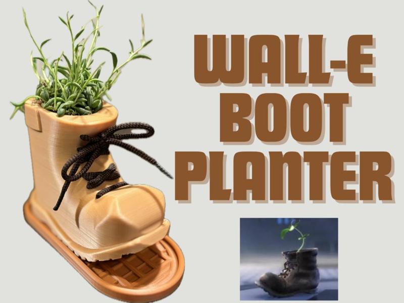Boot Planter (Based off of Wall-E)