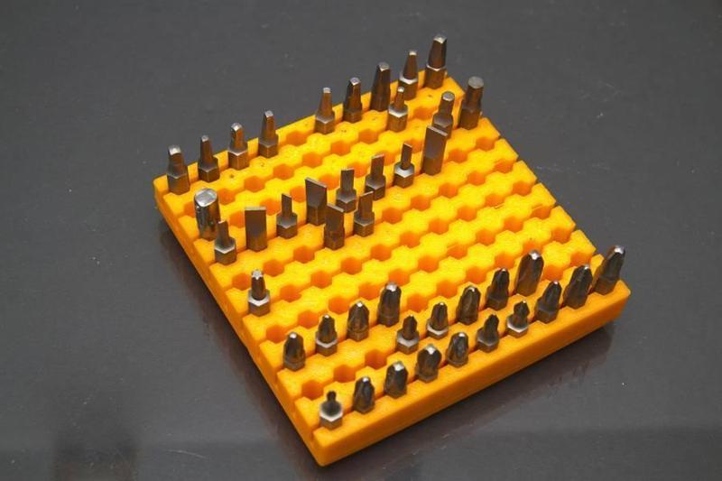 Customizable Hex Bit Holder