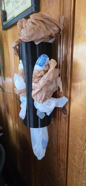 Wall Grocery Sack Holder   