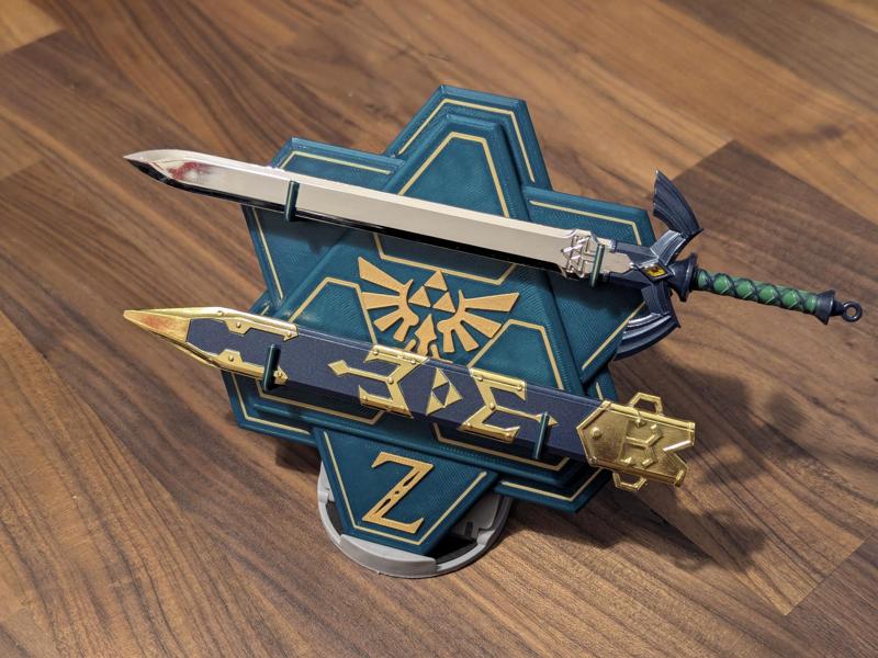 Wall-Mount Display for the Master Sword and Sheath