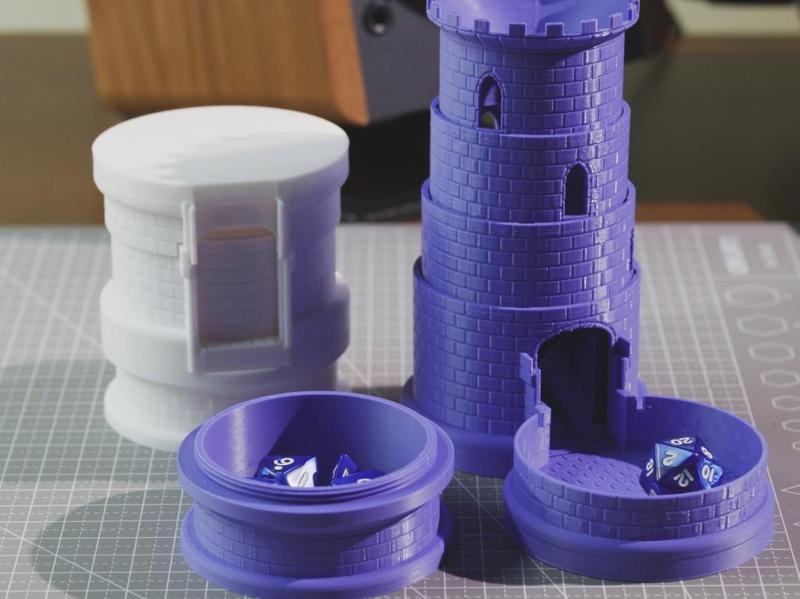Portable Collapsible Dice Tower with Storage