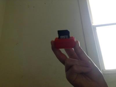 Gridfinity SD Card Holder 1x0.5x6