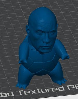 Squirtle The Rock - Pokemon - Easy to print