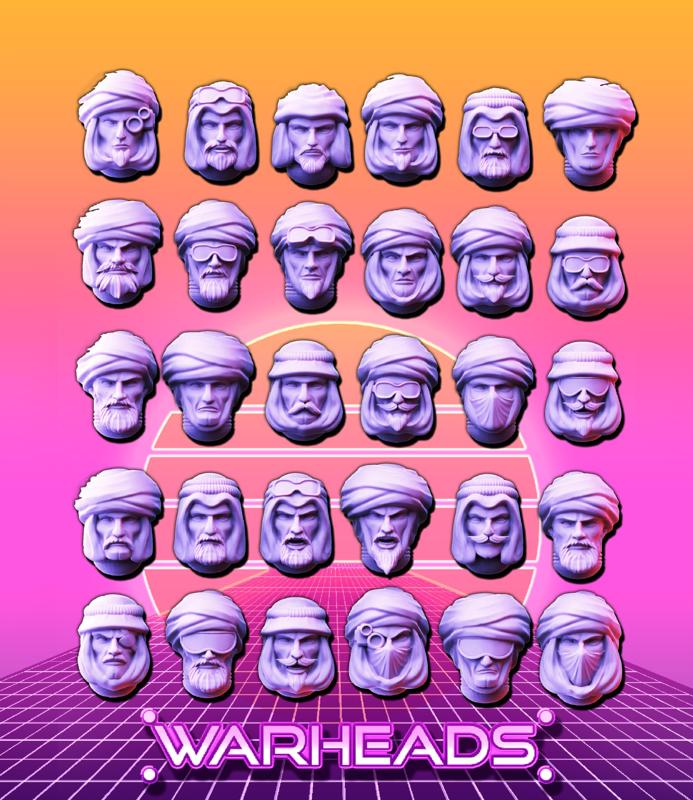 Turbans for everyone! Desert Warriors! - Sand combat specialists! [30 heads]