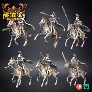 Greek Cavalry Warriors - Spear and Sword