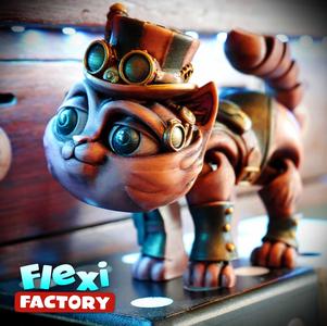Flexi Print-in-Place Steampunk Cat