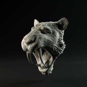 Smilodon populator mount/head