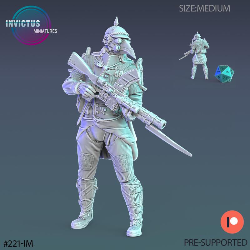 Plague Doctor General / Space Soldier / Cyberpunk Warrior / Alien Officer / Cosmic Invasion Army / Trooper Attack / Sci-Fi Encounter