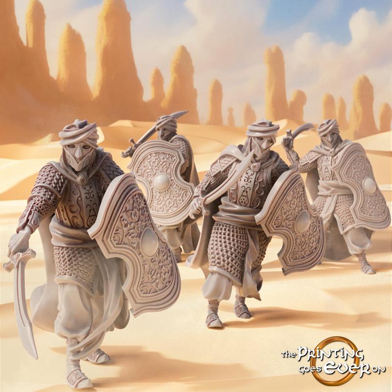 Easterner Swordsmen Set - Presupported