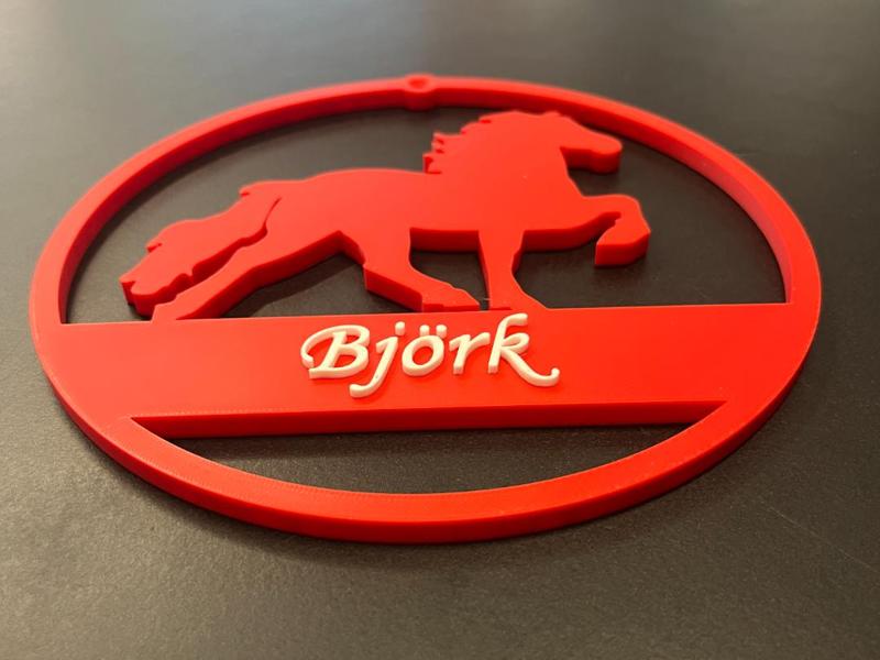 Icelandic Horse Nameplate