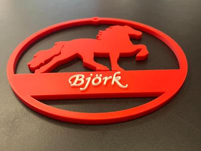 Icelandic Horse Nameplate