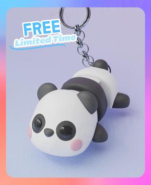 Flexi Panda Keychain (Single Color)