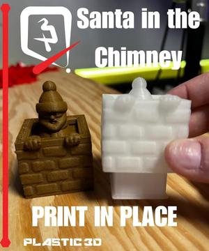 Santa in the Chimney   